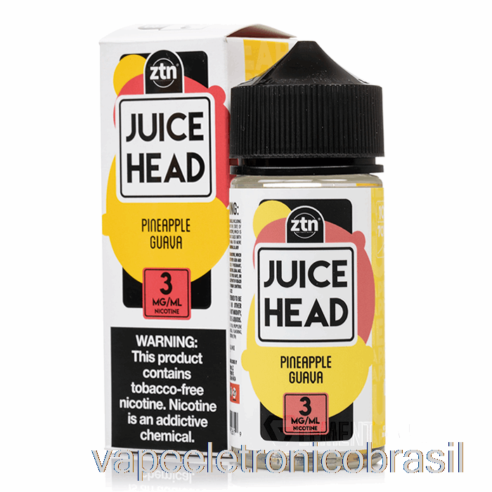 Vape Eletrônico Abacaxi Goiaba - Suco Cabeça - 100ml 6mg